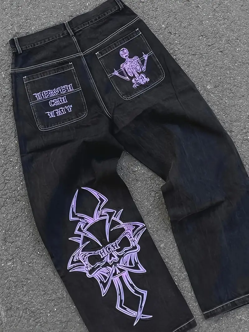 Maksymilian® | Casual Embroidery Jeans For Men - Image 4