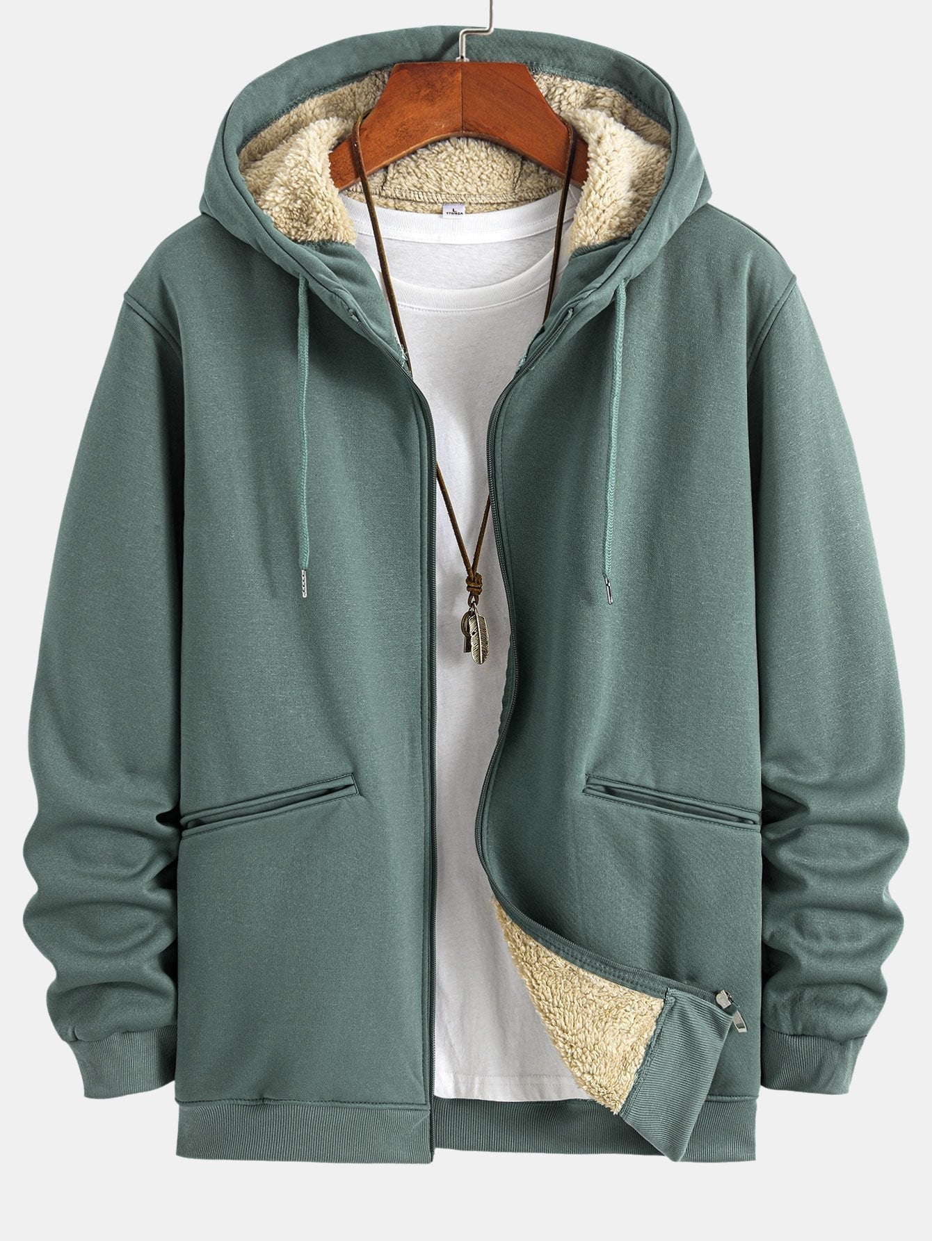 Malachi | Teddy Lined Zip Up Hoodie - Image 6