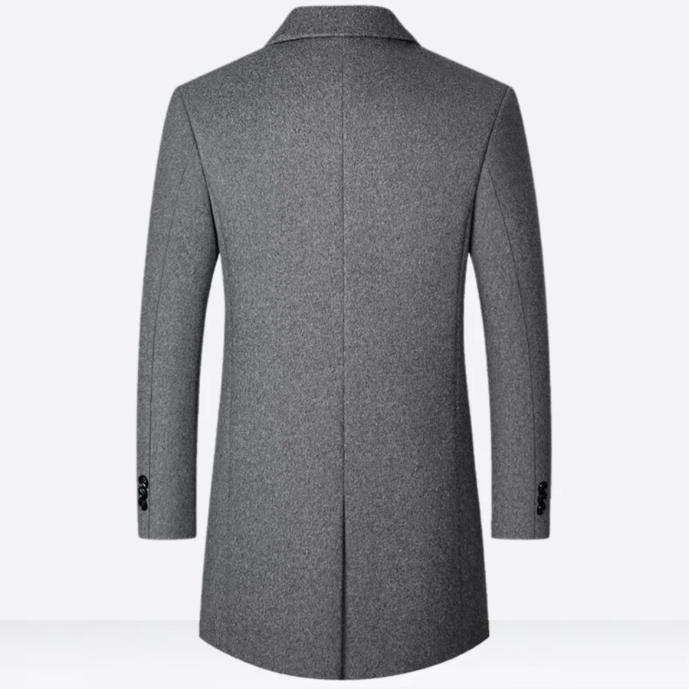 Malachi | Woolen Men Trench Coat - Image 2