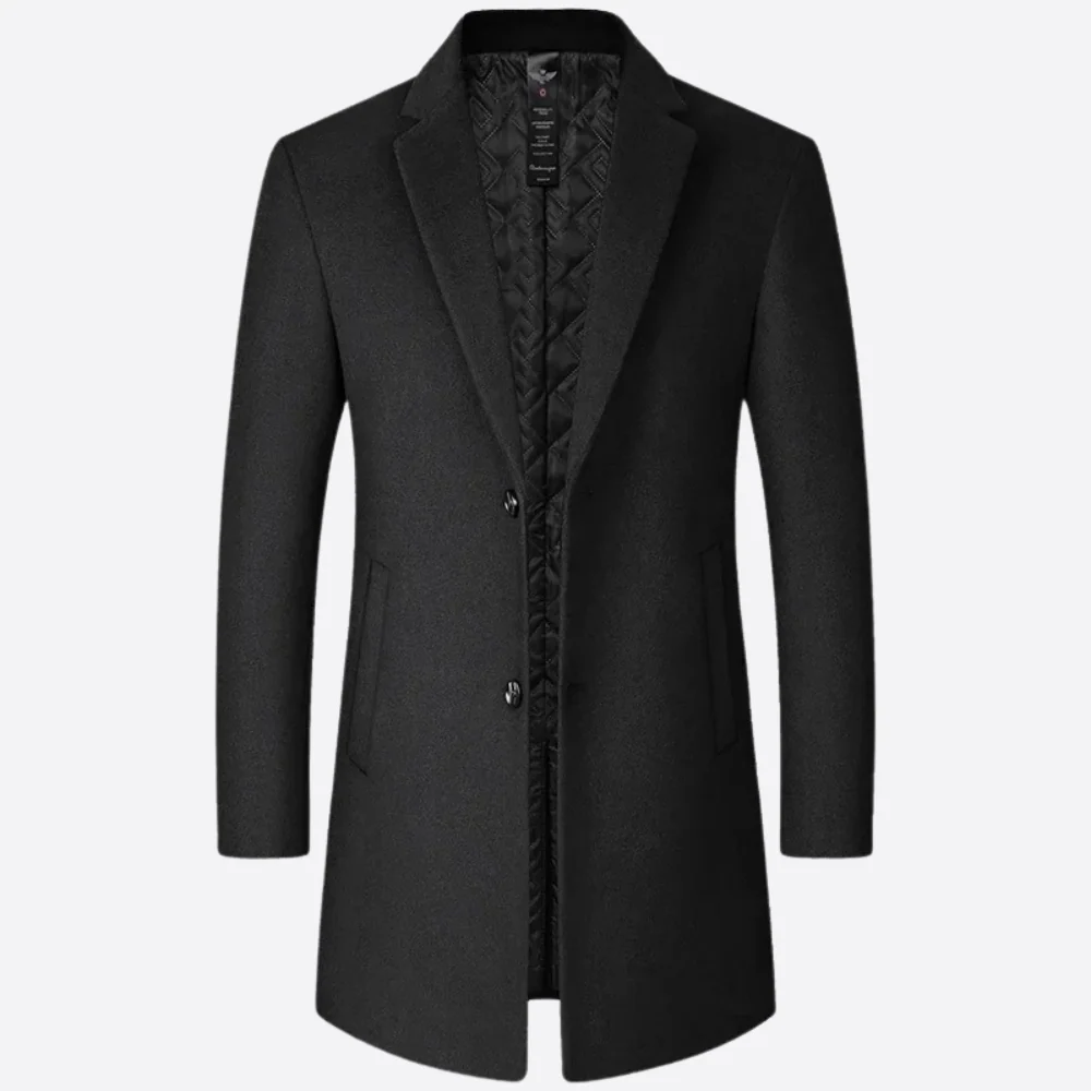 Malachi | Woolen Men Trench Coat - Image 3