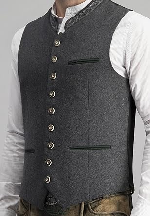 Malaquías® | Elegant Men'S Traditional Gray Traditional Vest - Image 3