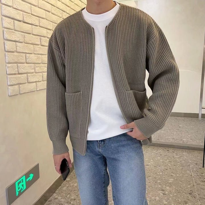 Malcom® | Men’s Cardigan With Zip Front - Image 6