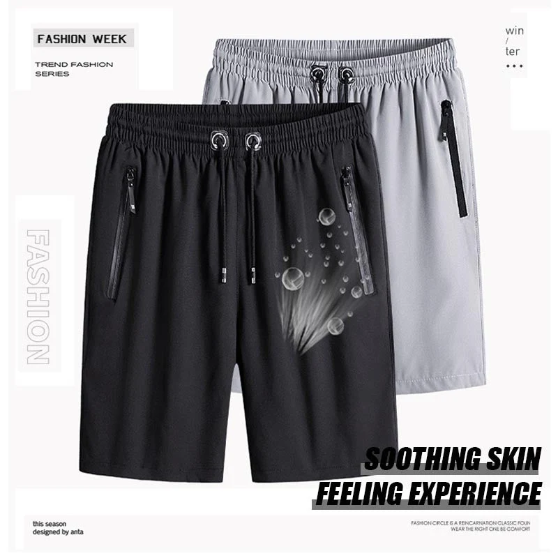 Malik® | Men'S Plus Size Ice Silk Stretch Shorts - Image 4