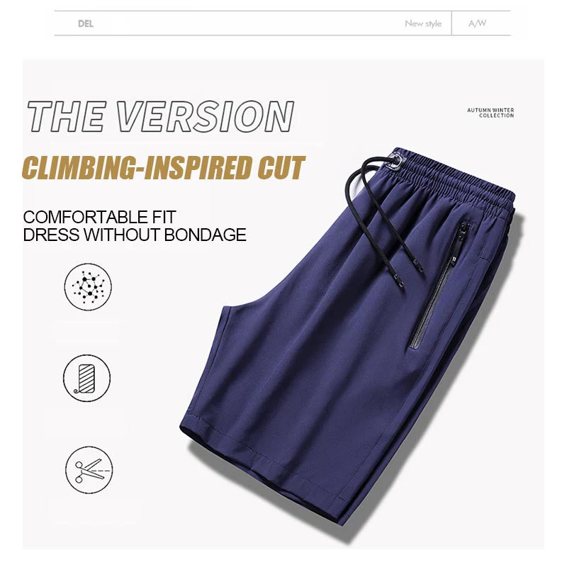 Malik® | Men'S Plus Size Ice Silk Stretch Shorts - Image 6
