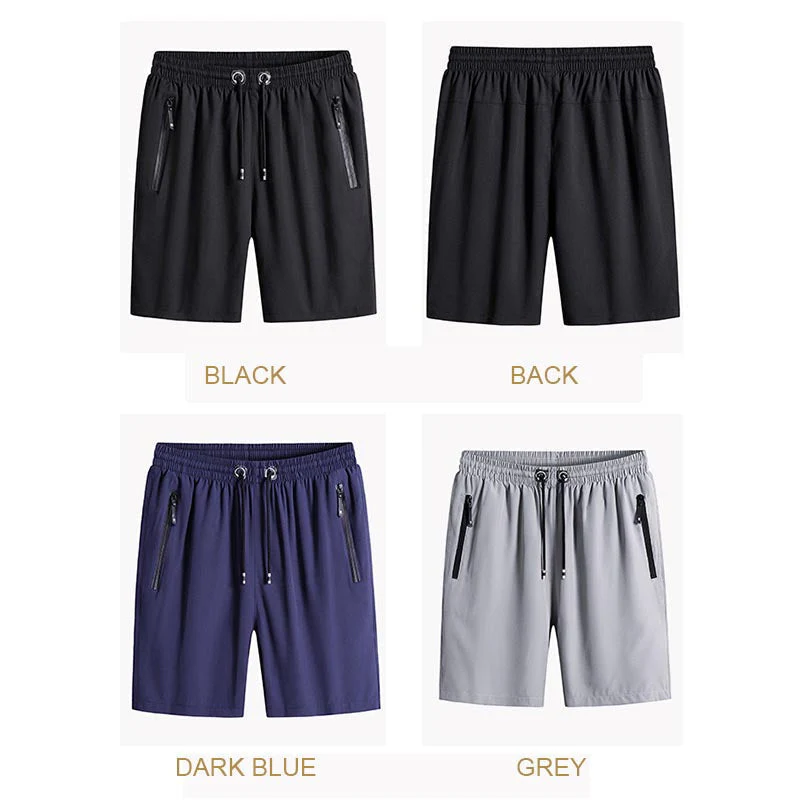 Malik® | Men'S Plus Size Ice Silk Stretch Shorts - Image 8