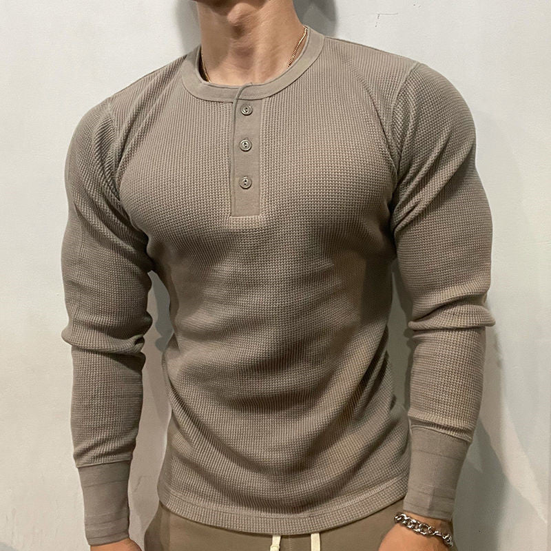 Malik | HENLEY MUSCLE SHIRT - Image 2