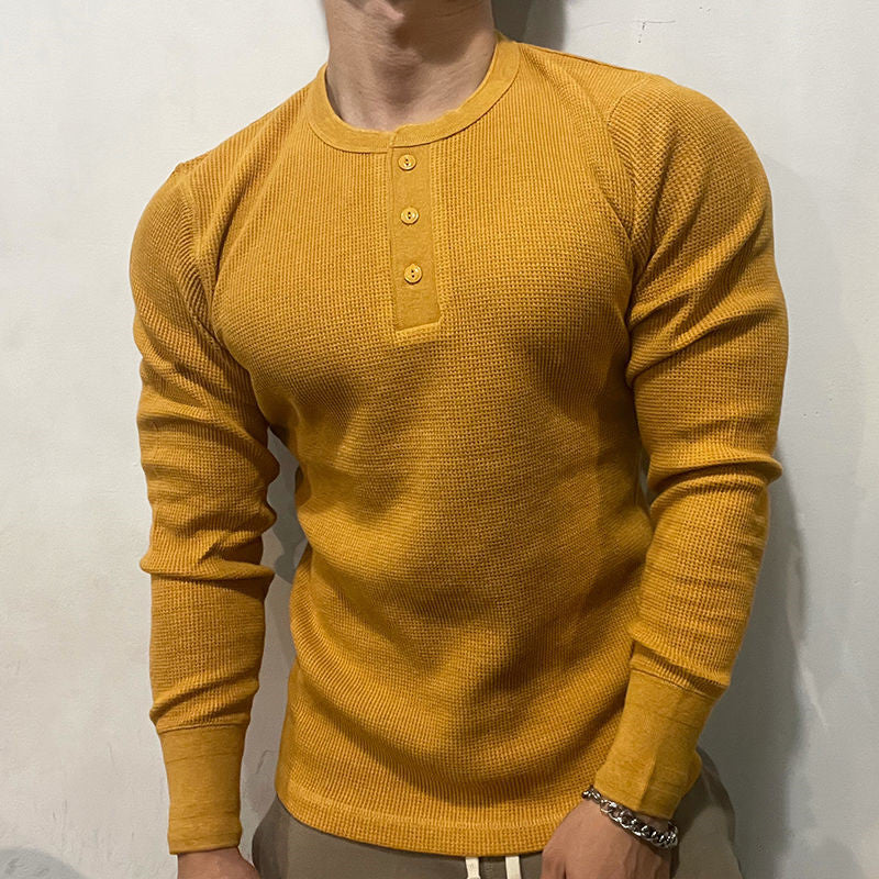 Malik | HENLEY MUSCLE SHIRT - Image 5