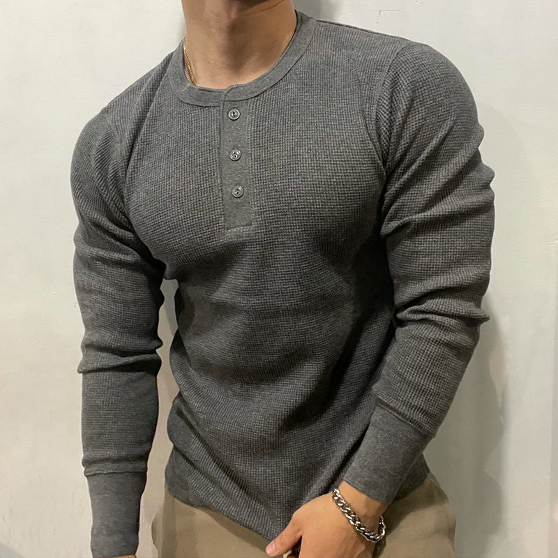 Malik | HENLEY MUSCLE SHIRT - Image 7
