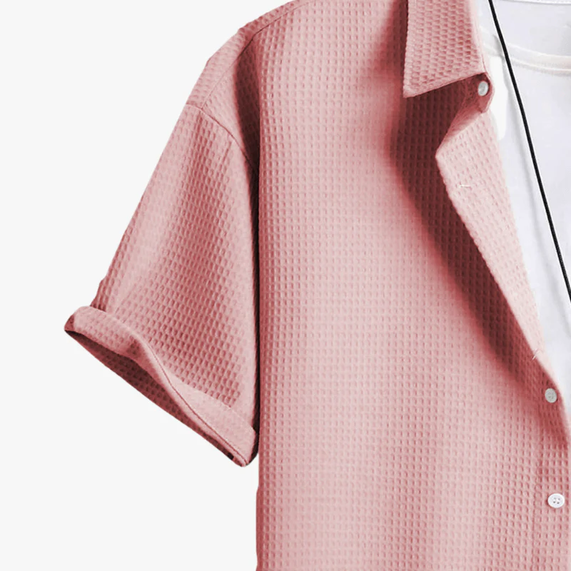 Malik | Men Waffle Short Sleeve Shirt - Image 3