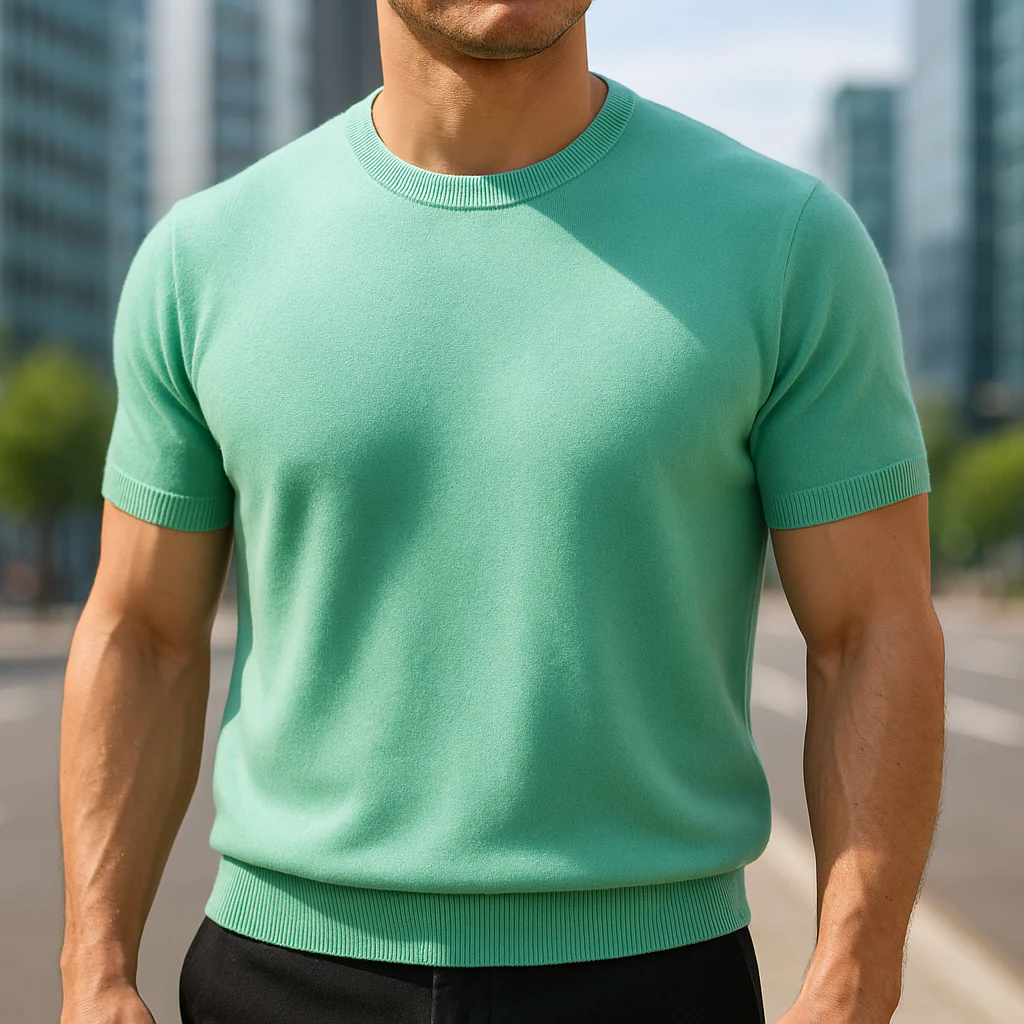 Malik | Stylish short-sleeved T-shirt - Image 7