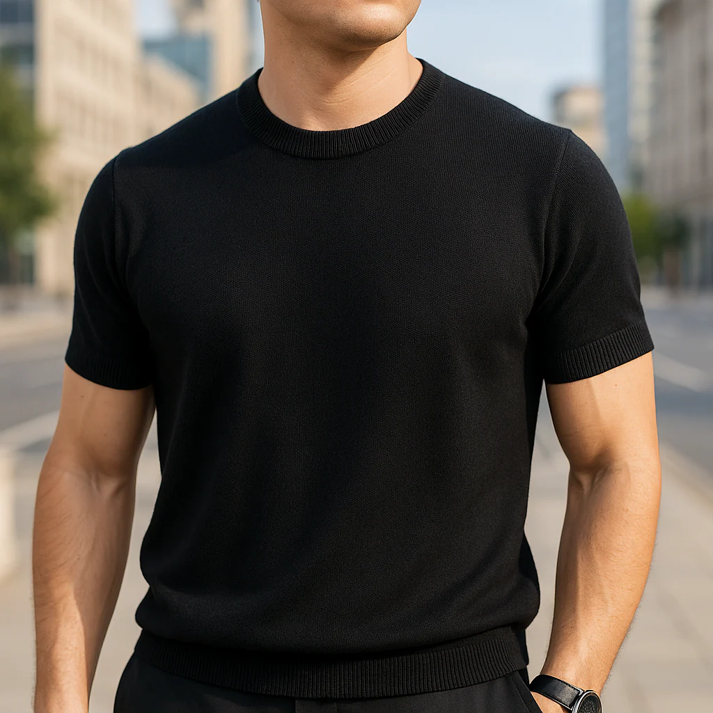 Malik | Stylish short-sleeved T-shirt - Image 8