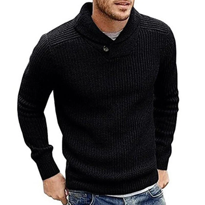 Malik | Timeless fine knit sweater for the office - Image 2