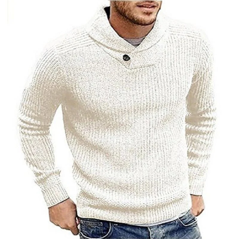 Malik | Timeless fine knit sweater for the office - Image 3