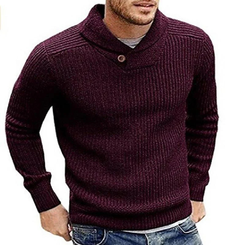 Malik | Timeless fine knit sweater for the office - Image 4