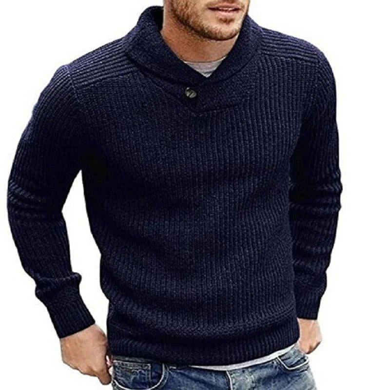 Malik | Timeless fine knit sweater for the office - Image 6