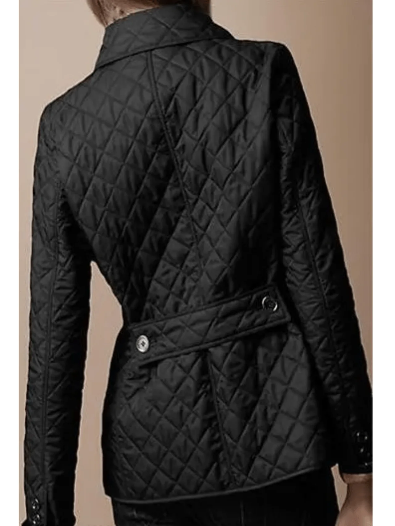 Manel | Quilted jacket with turned-up collar - Image 7
