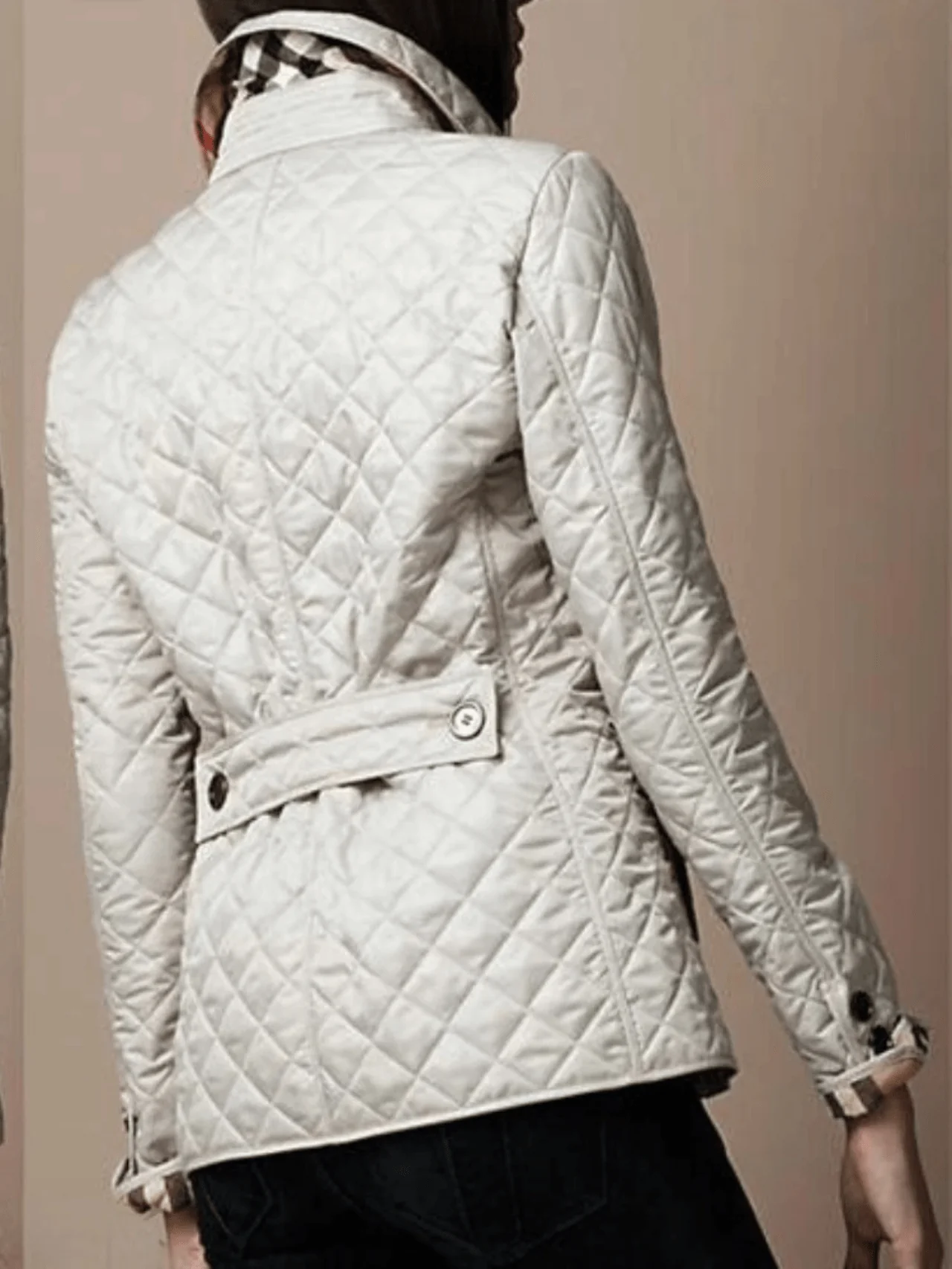 Manel | Quilted jacket with turned-up collar - Image 8