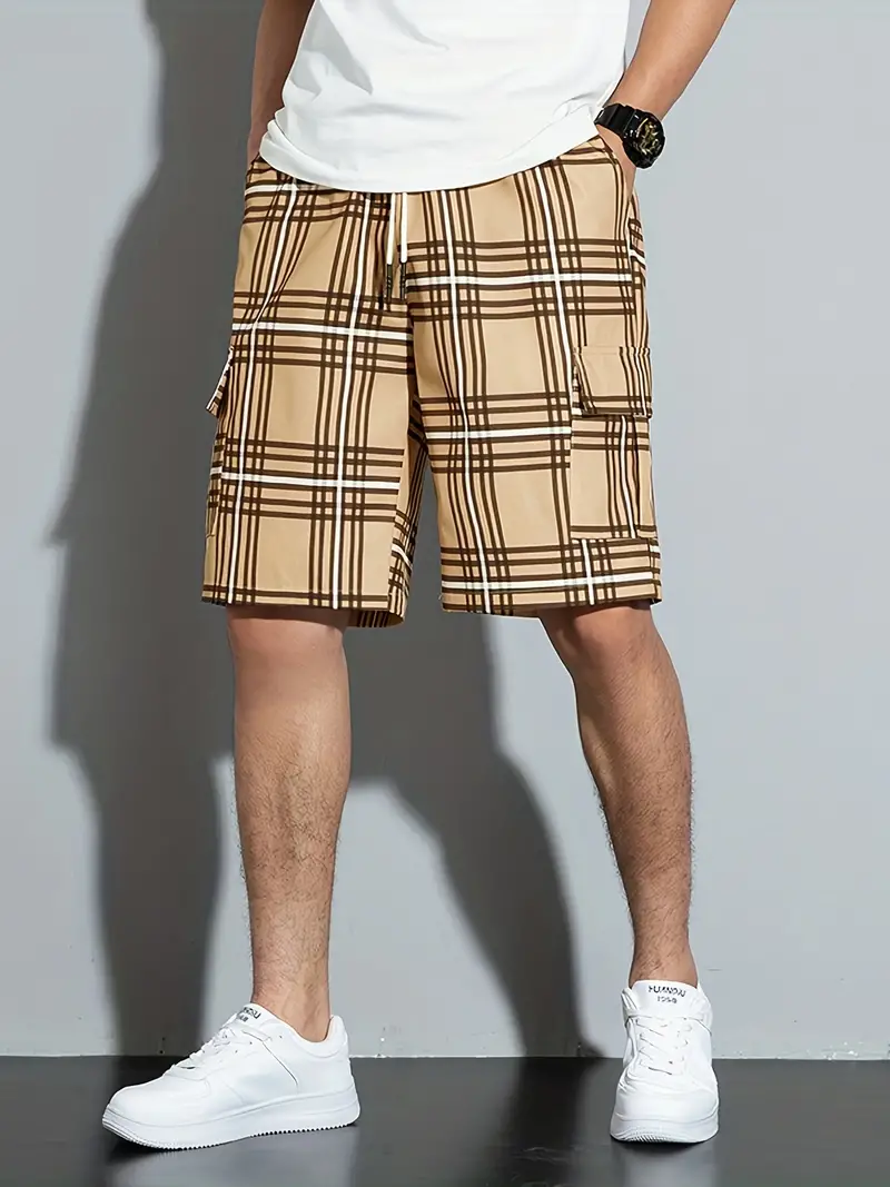 Manfredo® | Casual Checked Shorts With Drawstring And Side Pockets - Image 5