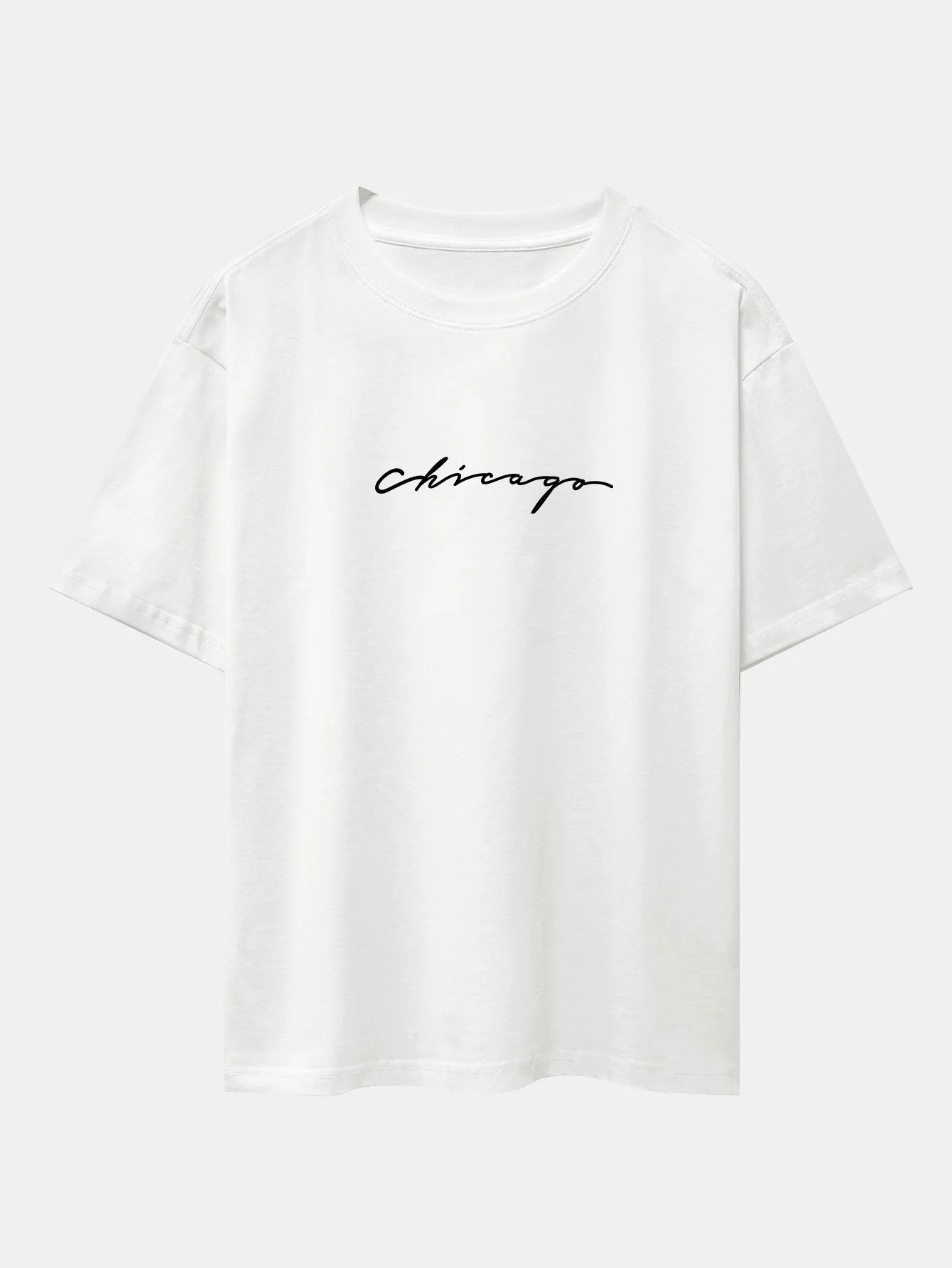Manuel® | Chicago Print Heavy Weight Oversize T-Shirt - Image 2