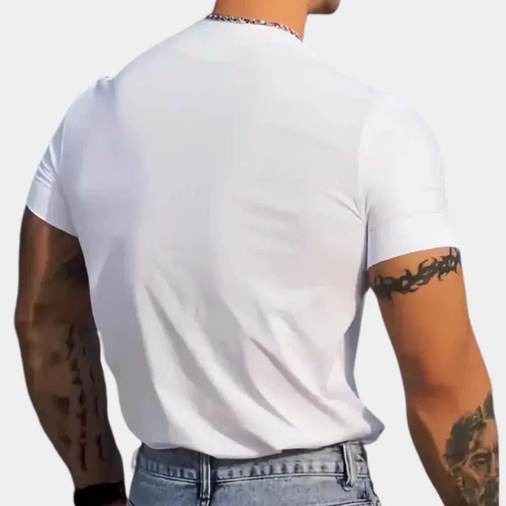 Manuel® | Classic V-neck shirt for men - Image 3