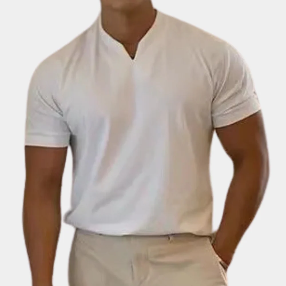 Manuel® | Classic V-neck shirt for men - Image 5