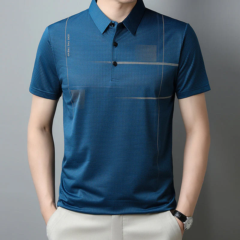 Manuel® | Men'S Loose, Cool, Breathable Lapel Collar T-Shirt - Image 9