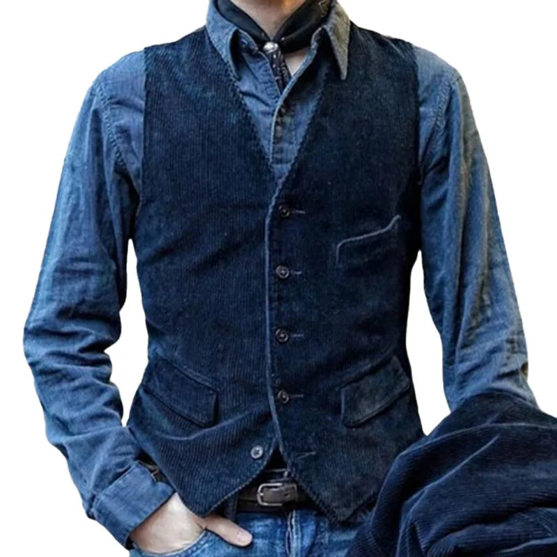 Manuel® | Traditional Men'S Vest Made Of Corduroy - Image 2
