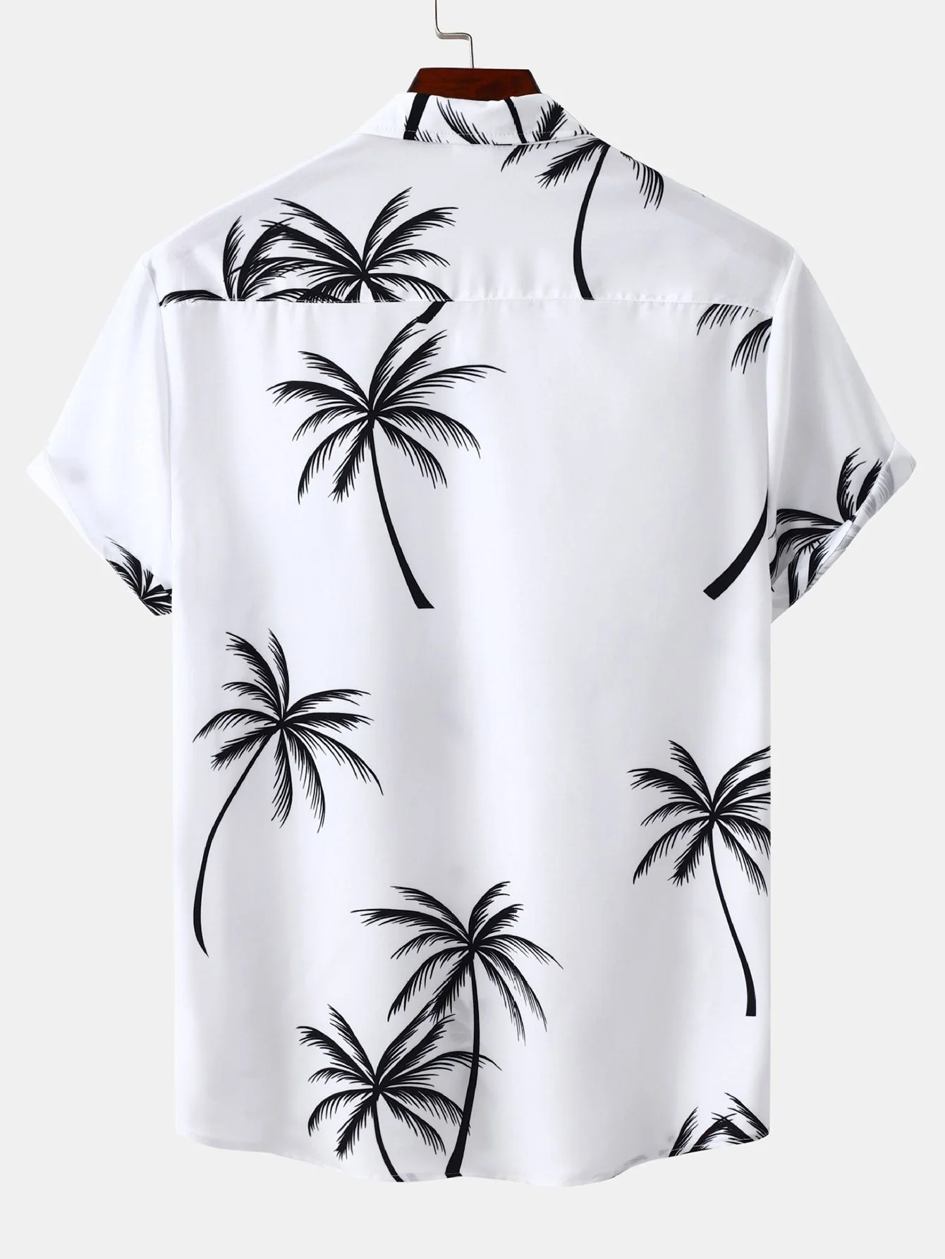 Manuel® | Tropical Leaf Print Button Up Shirt - Image 2