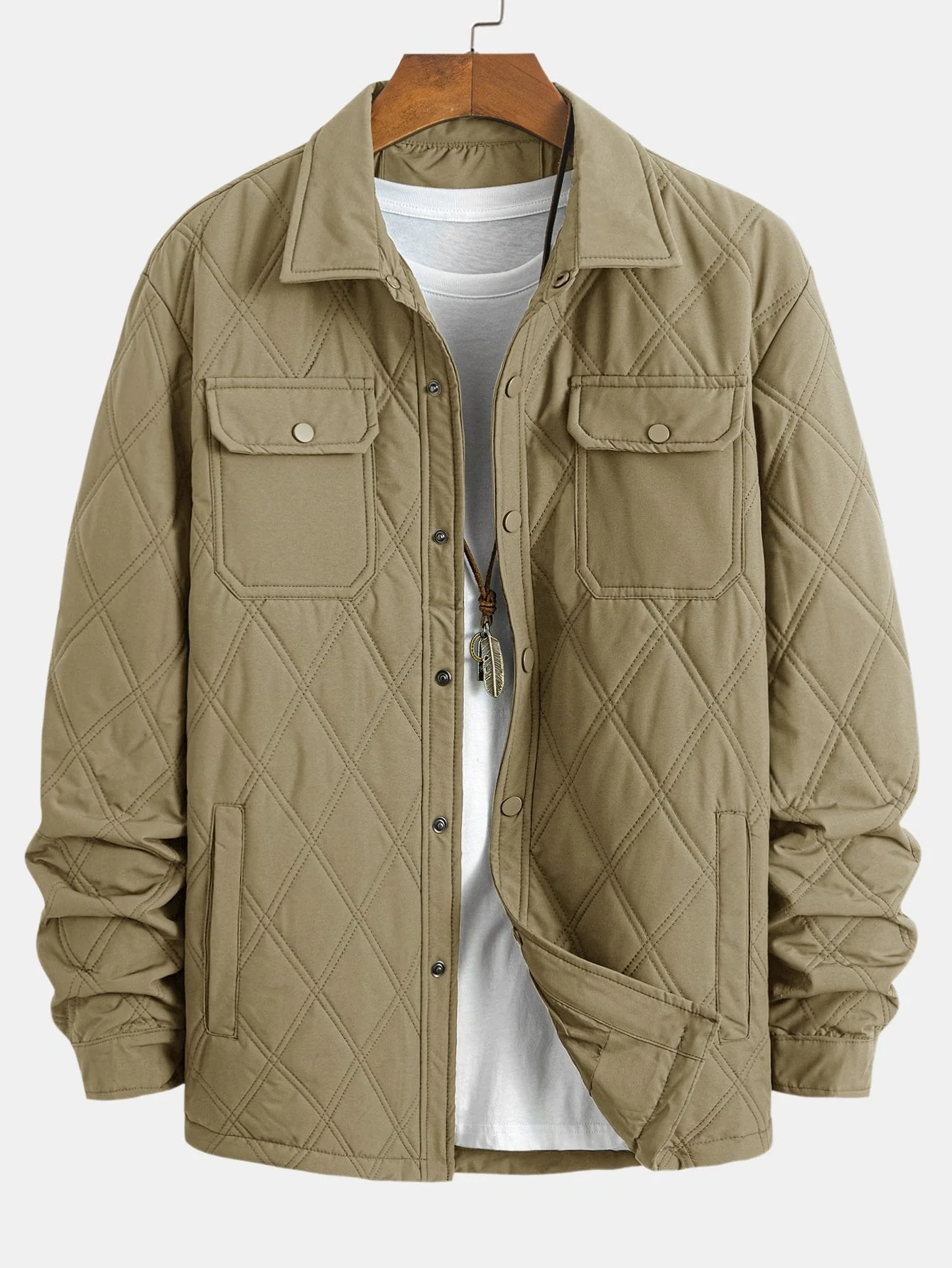 Manuel | Quilted Button Up Overshirt - Image 6