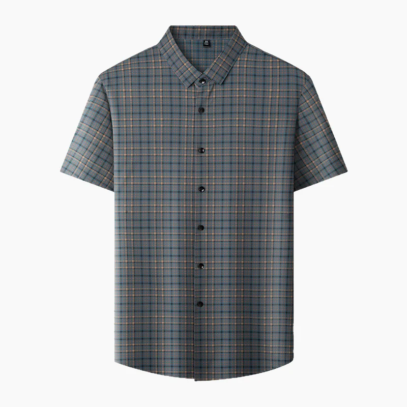 Marcel® | 2025 New Men'S Plaid Short Sleeve Shirt Fashionable And Comfortable - Image 10