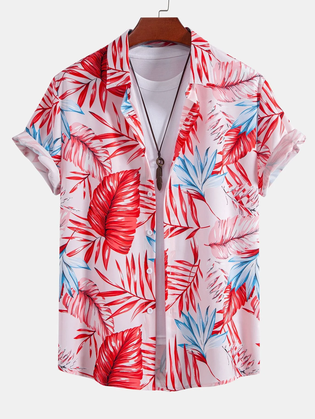 Marcel® | Tropical Print Button Up Shirt & Swim Shorts - Image 3