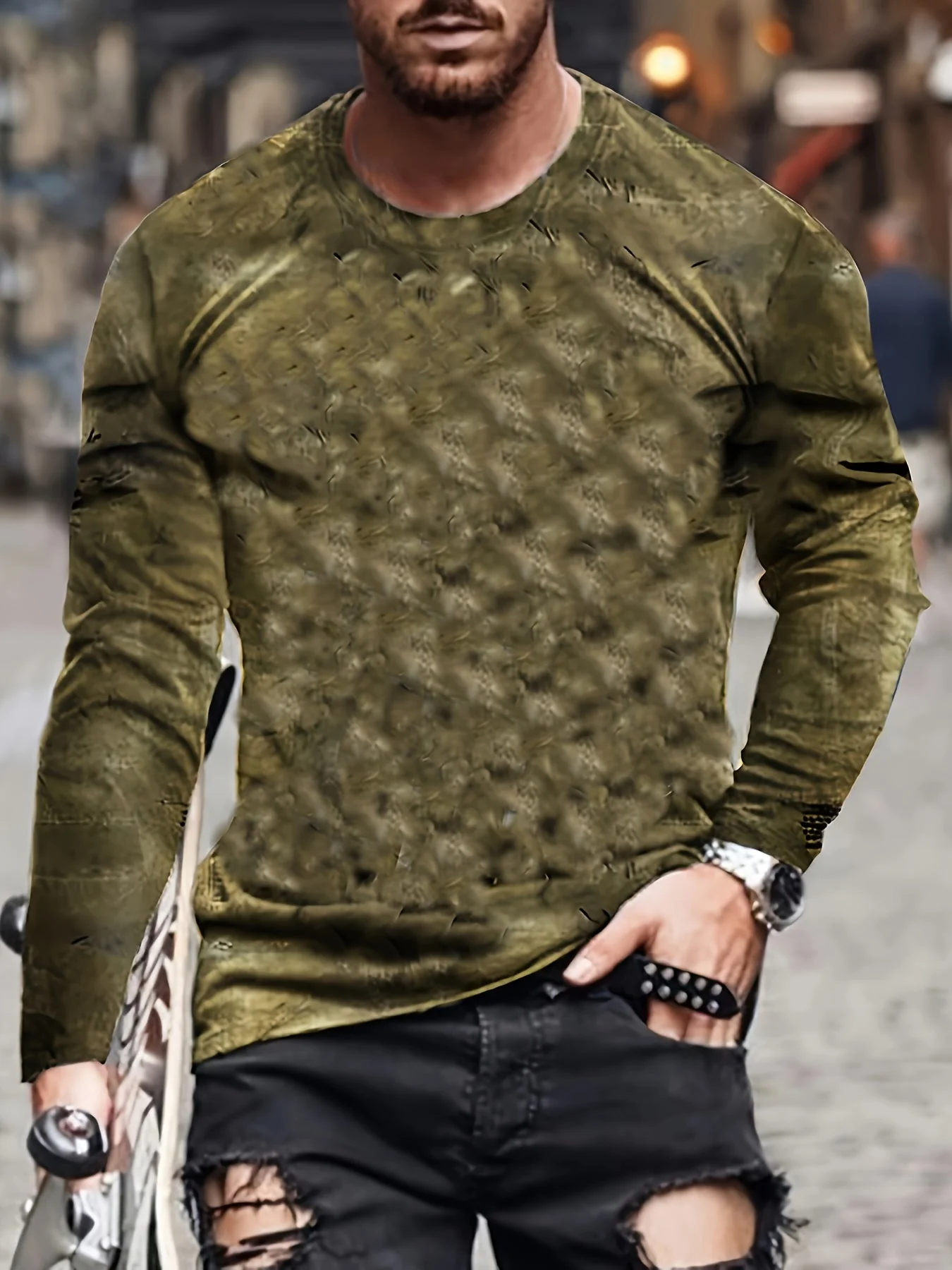 Marcel | Long-sleeved color-block T-shirt - Image 12