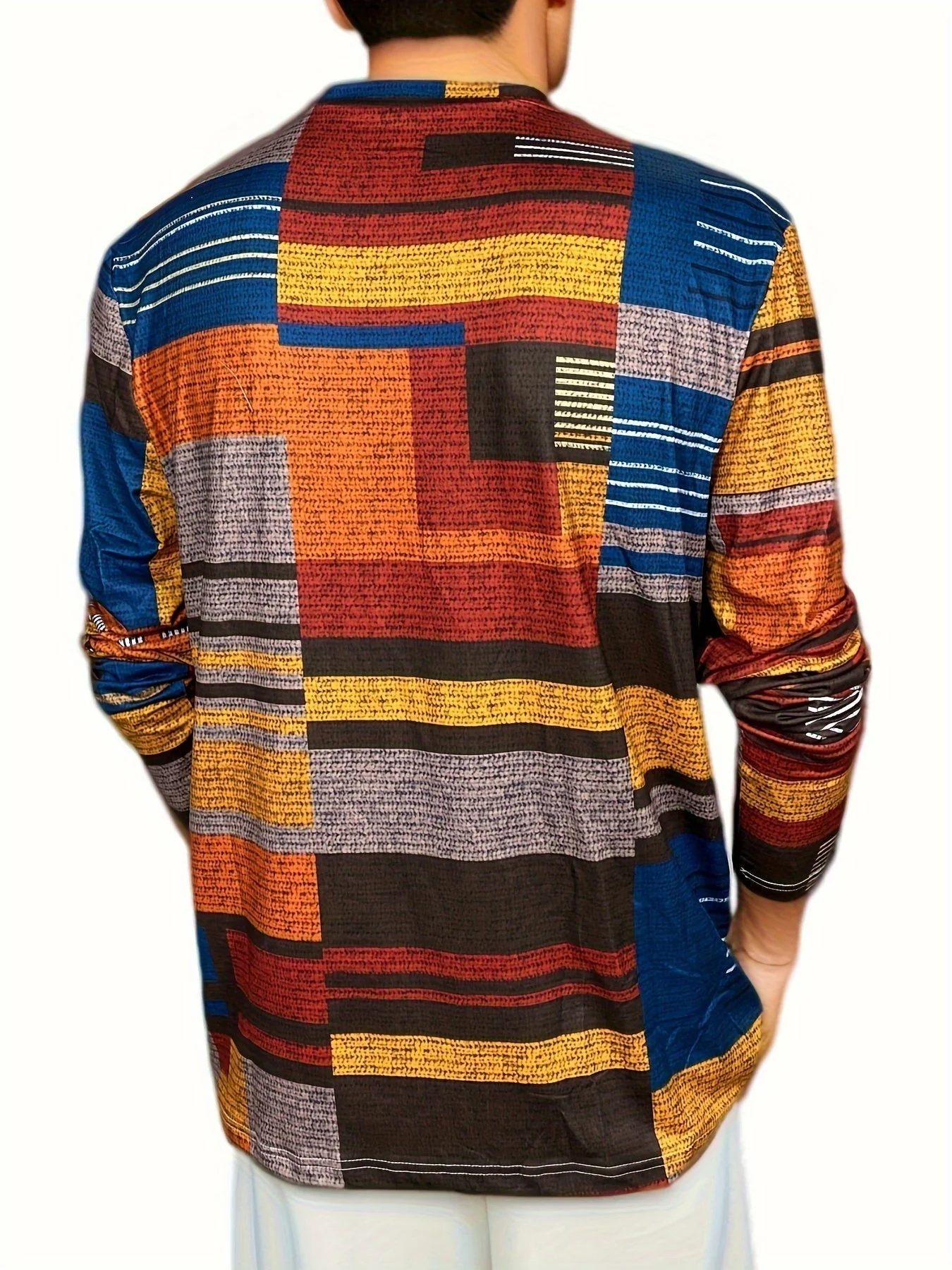Marcel | Long-sleeved color-block T-shirt - Image 6