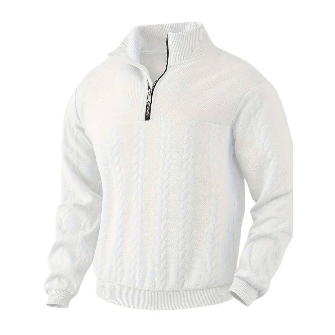 Marcelo® | The Quarter Zip Vintage Sweater - Image 2