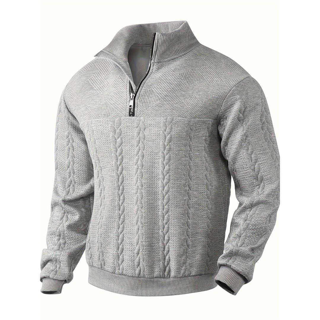 Marcelo® | The Quarter Zip Vintage Sweater - Image 8