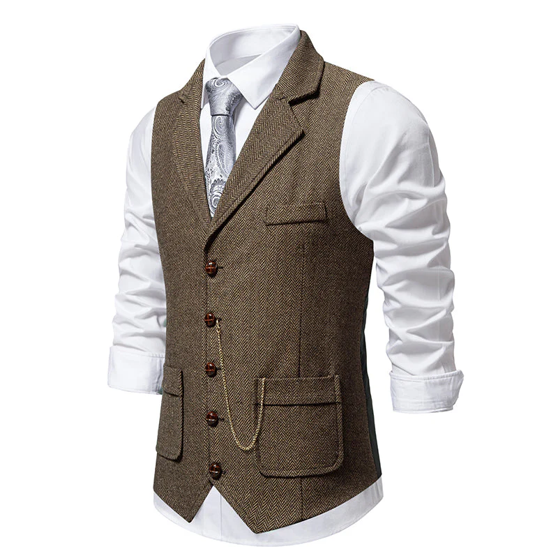 Marcelo | Windsor Herringbone Vest - Image 5