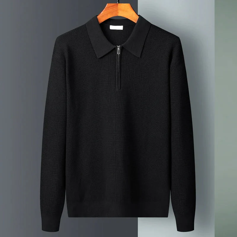 Marcial® | Waffle Half-Zip Polo - Image 2