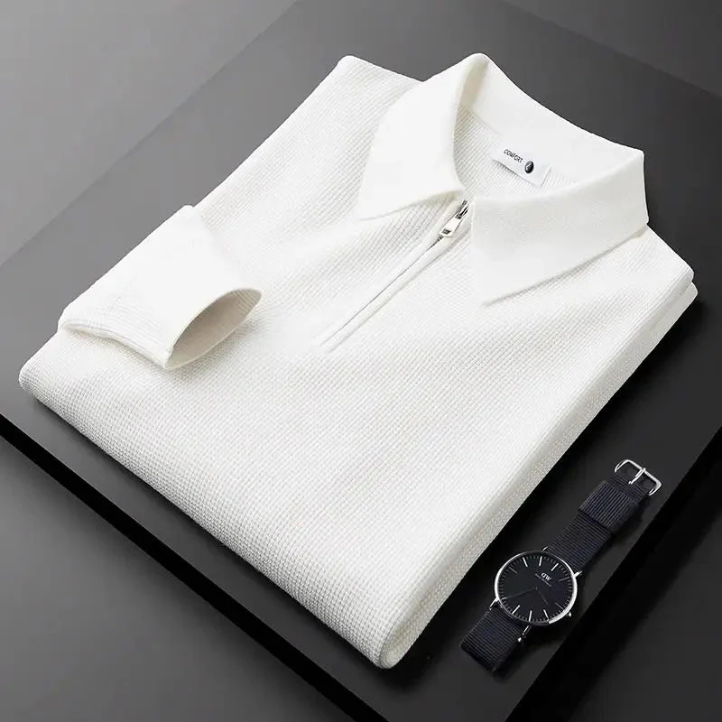 Marcial® | Waffle Half-Zip Polo - Image 4