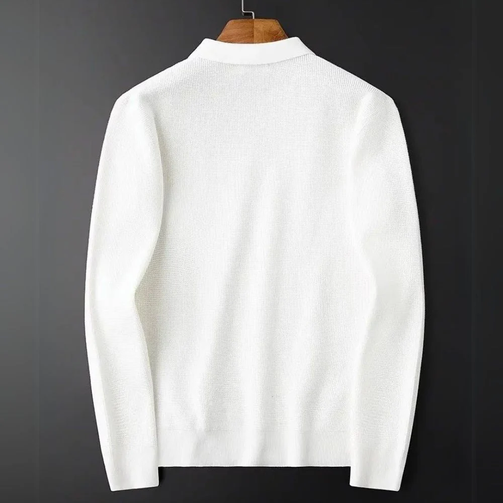 Marcial® | Waffle Half-Zip Polo - Image 7