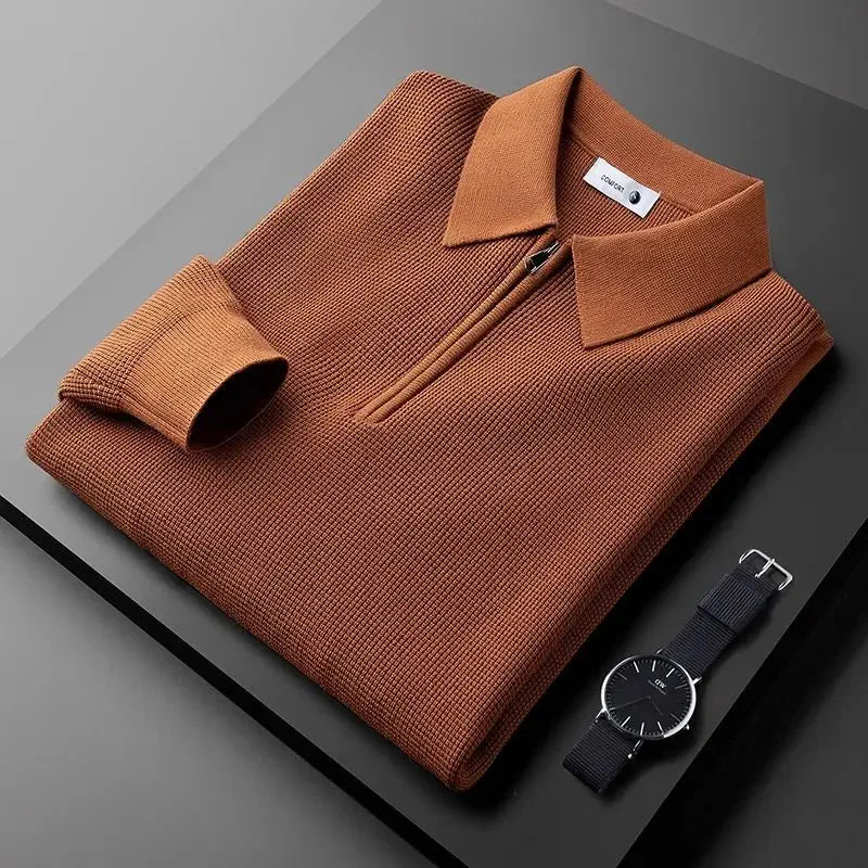 Marcial® | Waffle Half-Zip Polo - Image 8
