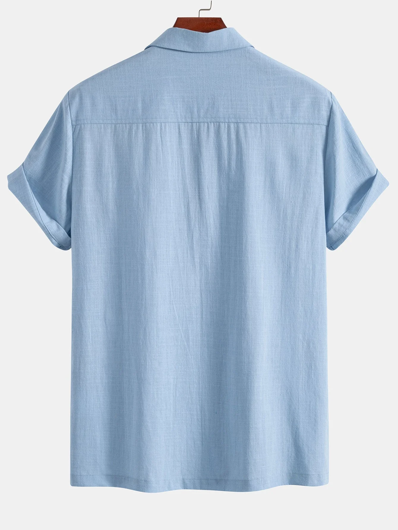 Marco® | Atomic Print Linen Look Patchwork Bowling Shirt - Image 2