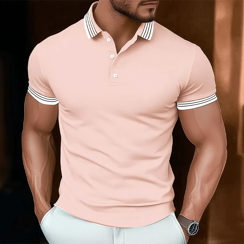 Marco | Men'S Basic Business Stitching Cotton Short Sleeve Polo Shirt - Image 3