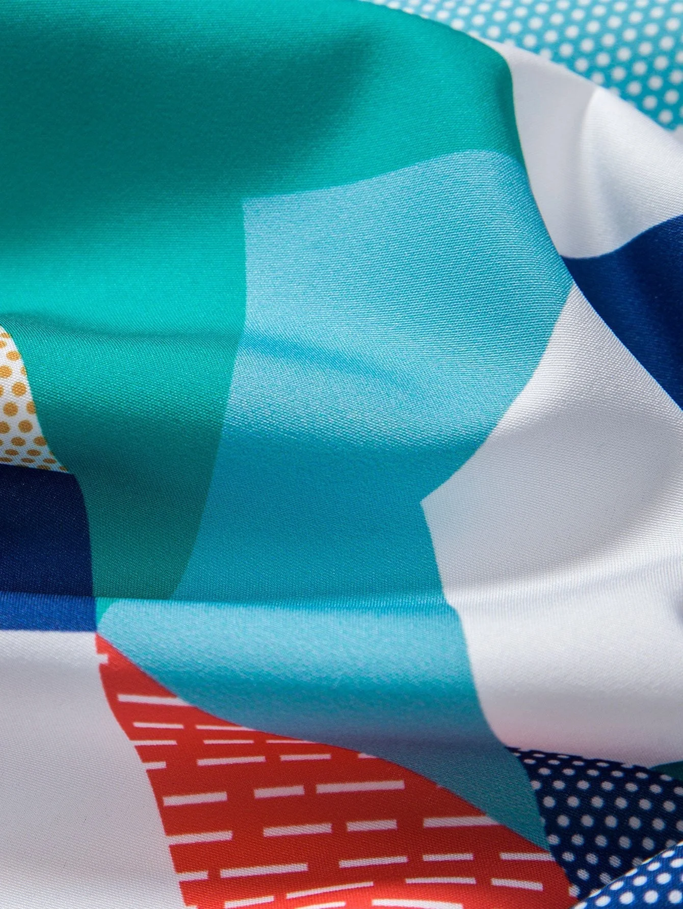 Marcos® | Color Block Geometric Print Shirt & Swim Shorts - Image 10