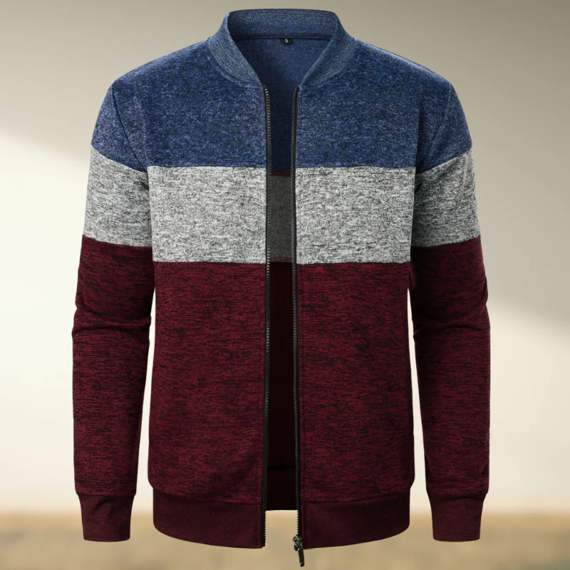 Marcos® | Striped turtleneck sweater with zip - Image 5