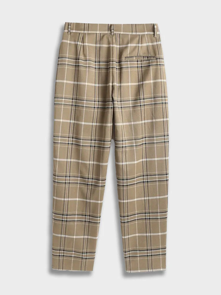 Marcos® | Vintage Button Down Shirt And Checked Trousers Set - Image 5
