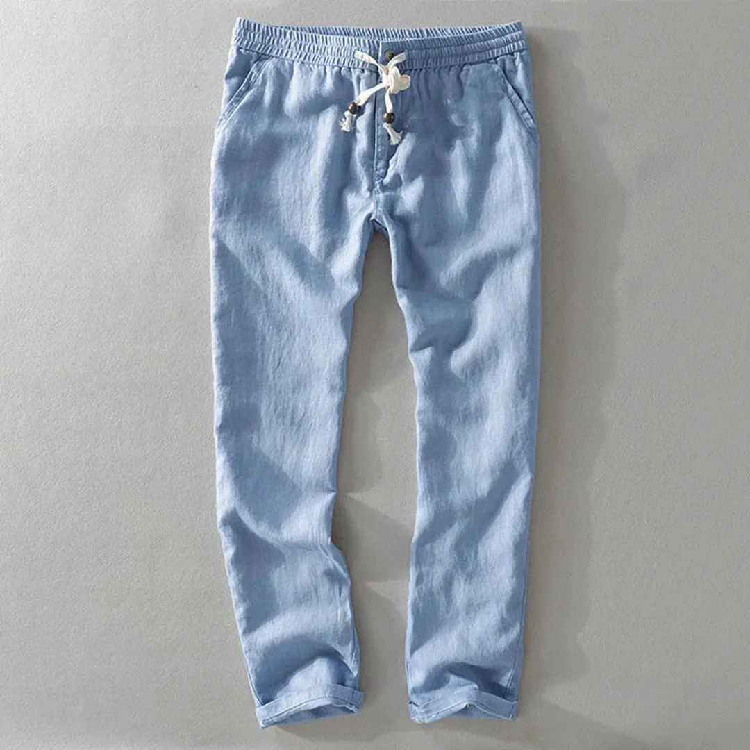 Marino | Marc Relaxed Fit Drawstring Trousers - Image 4