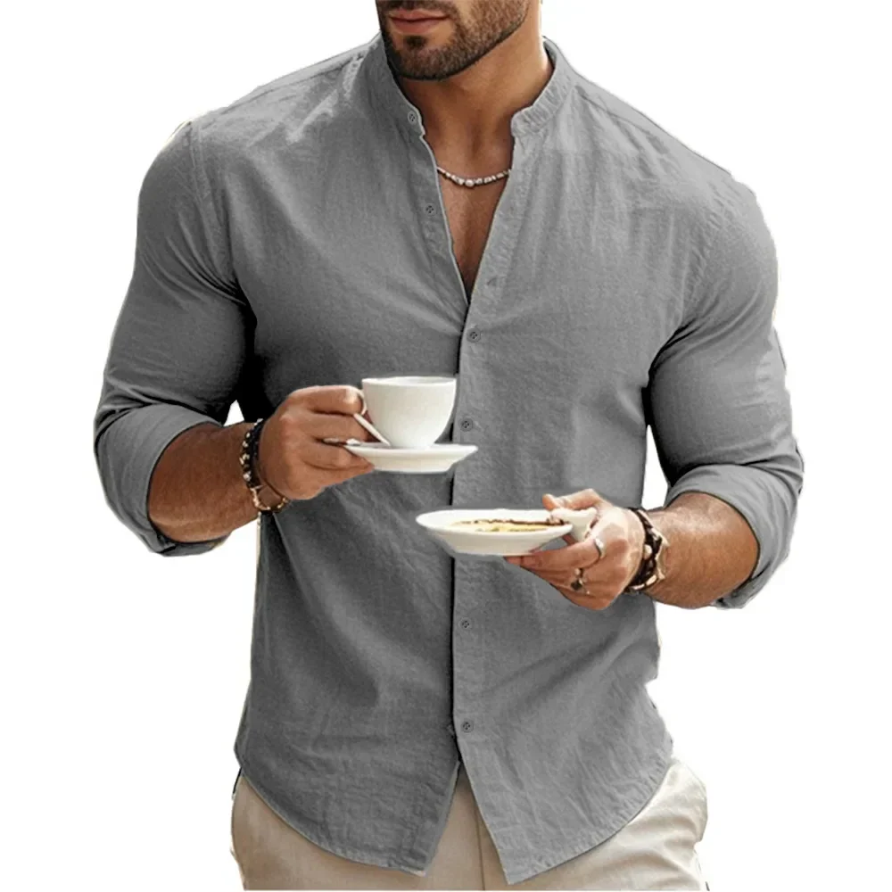 Mario® | Casual Cotton Linen Summer Shirt - Image 4