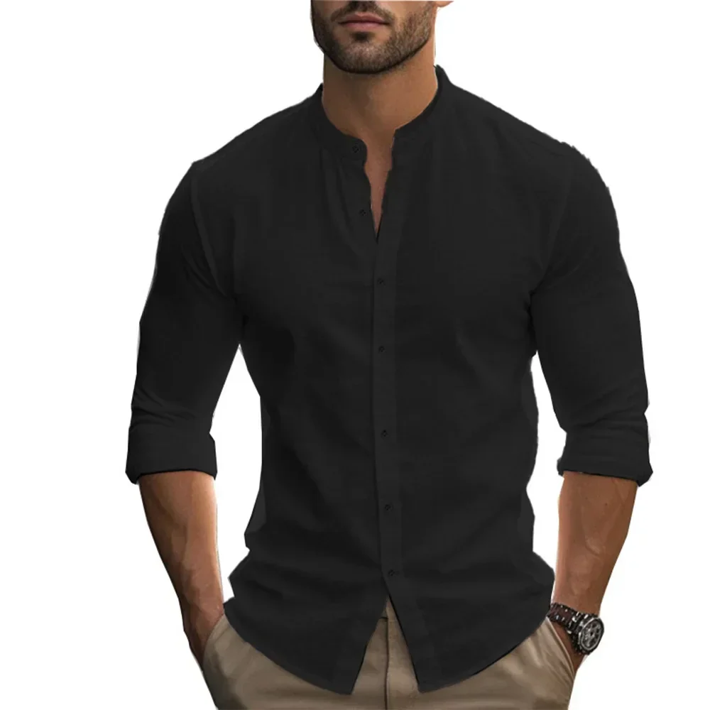 Mario® | Casual Cotton Linen Summer Shirt - Image 8
