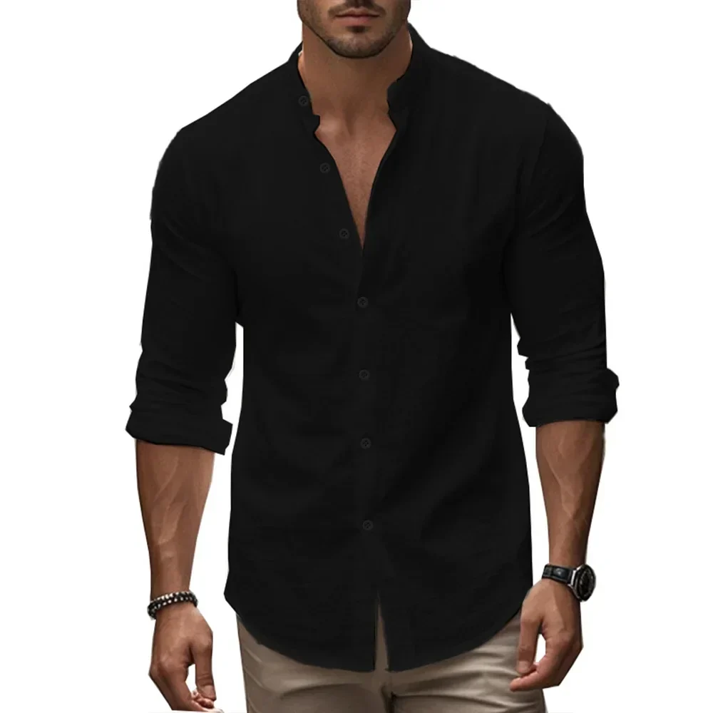 Mario® | Casual Cotton Linen Summer Shirt - Image 9
