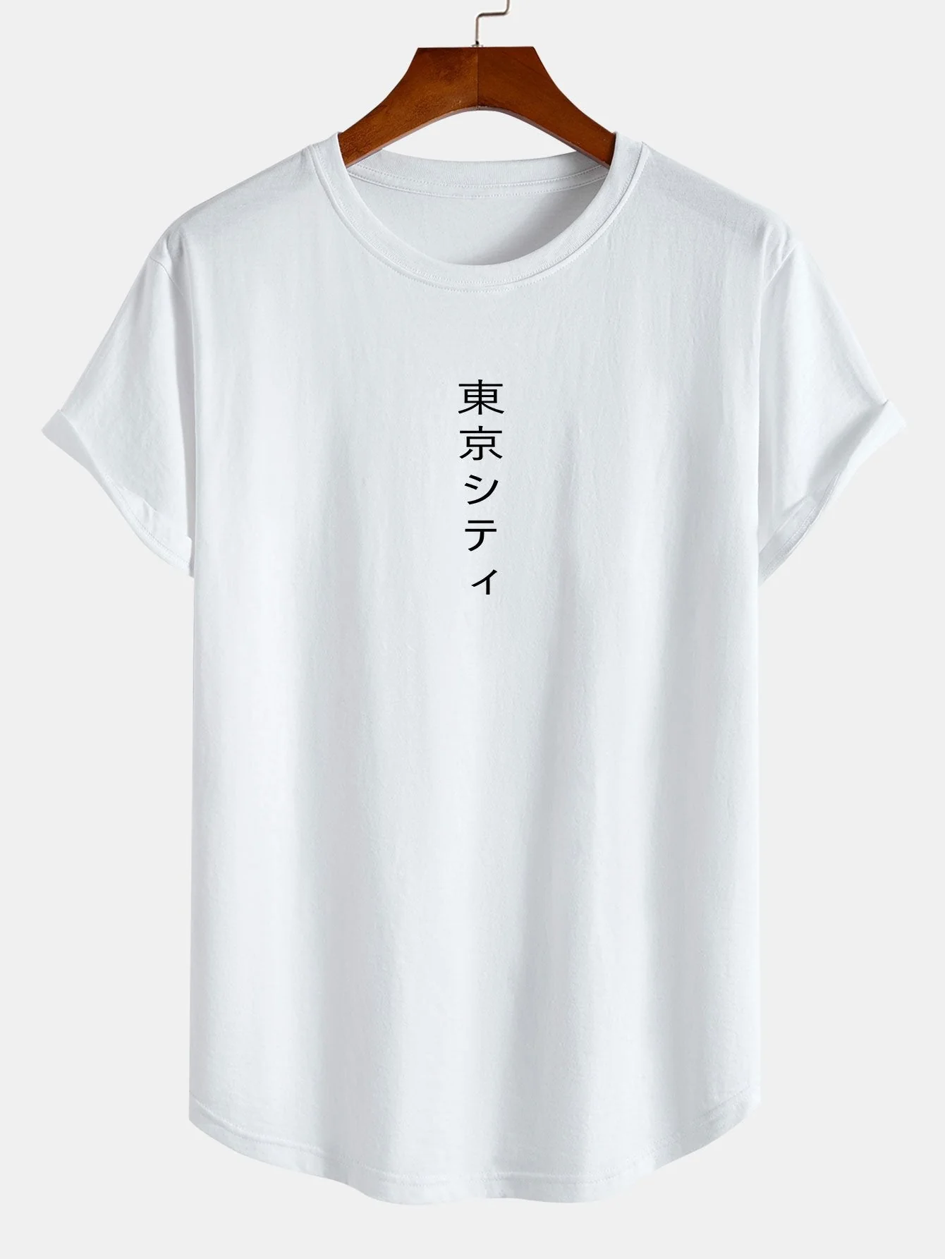 Mario® | Tokyo Print Cotton Arc Hem T-Shirt - Image 3